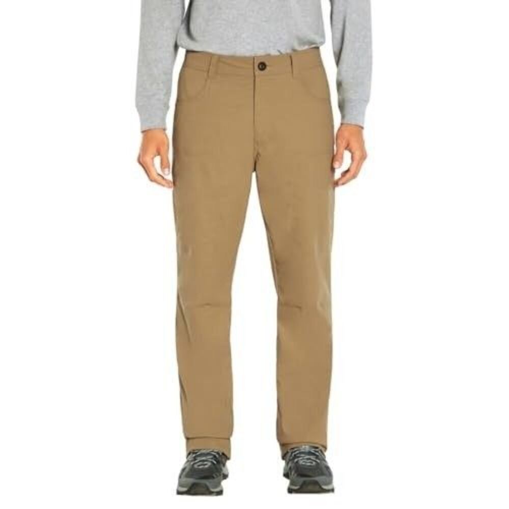 Orvis Fleece Lined Pants Mens 38x30 Tan Performance Hiking Cargo Stretch NEW